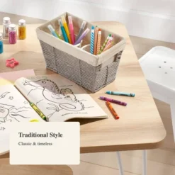 10.25" X 6" X 6" Small Woven Twisted Paper Rope Tapered Basket Gray - Brightroom™ -Brightroom Outlet Store GUEST 064cb96f 909b 49df 9357 b890ce45562e