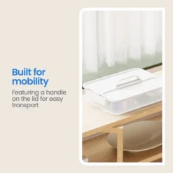 Click In Place Large Lid With Handle For Plastic Storage Bins For Home And Office Organization White - Brightroom™ -Brightroom Outlet Store GUEST 18c59a94 1a10 4d8e 9723 d6887b704f77