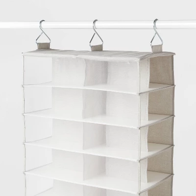 XL Mesh Hanging Shoe Organizer Gray - Brightroom™ 2 XL Mesh Hanging Shoe Organizer Gray - Brightroom™ - Image 2