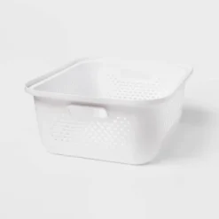 Small Decorative Plastic Bin With Cutout Handles - Brightroom™ -Brightroom Outlet Store GUEST 25349fc3 e5d1 4806 9009 d681eb4d20d2