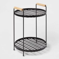 Round Vanity Organizer With Wood Handles - Brightroom™ -Brightroom Outlet Store GUEST 29595118 98ba 4b78 8812 6ac78477e421