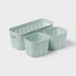 3pk Wave Assorted Decorative Basket 5L Narrow 2c Brightroom™ -Brightroom Outlet Store GUEST 35454230 d614 4767 8785 2efa57cdf539