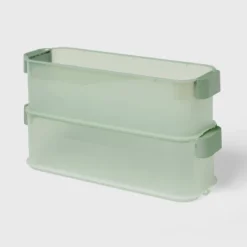 Click In Place 4.5qt Slim Plastic Storage Bin For Home And Office Organization - Brightroom™ -Brightroom Outlet Store GUEST 36213e24 6835 479b 88a4 5a7f17ad7626