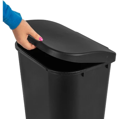 11.3gal Lift Top Waste Basket Black - Brightroom™: Kitchen Trash Can, Fingerprint-Resistant, Indoor Trash Bin 5 11.3gal Lift Top Waste Basket Black - Brightroom™: Kitchen Trash Can, Fingerprint-Resistant, Indoor Trash Bin - Image 5