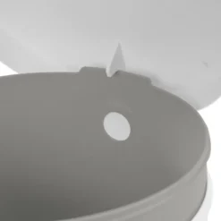 1.6gal Round Step Trash Can - Brightroom™: Compact Pedal-Operated Lid, Small Bathroom Bin, Textured White Finish -Brightroom Outlet Store GUEST 426c281f fa1d 43f2 8929 75ca99ffe055