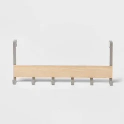 Large Over The Door Hook With Wood 6 Hooks - Brightroom™ -Brightroom Outlet Store GUEST 427b723e 2d59 4066 b9a9 dd53d42e3056