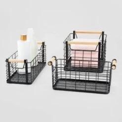 Wire Natural Wood Handles Milk Crate - Brightroom™ 5 Wire Natural Wood Handles Milk Crate - Brightroom™ -Brightroom Outlet Store GUEST 4a155be8 99e8 4d0e bd95 eeeb004429f9