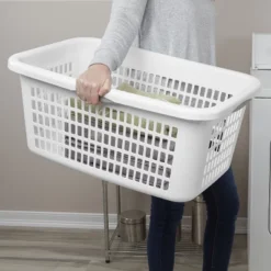 2bu Laundry Basket White - Brightroom™: Portable Plastic Clothes Organizer With Built-In Handles, 70.4L Capacity 10 2bu Laundry Basket White - Brightroom™: Portable Plastic Clothes Organizer With Built-In Handles, 70.4L Capacity -Brightroom Outlet Store GUEST 4e5d455b 168d 44ae 9c06 c437a2dc19b5