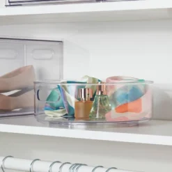 All Purpose Turntable Storage Clear - Brightroom™: PETG Utility Bin, 12"x12", 486 Volume, Spot Clean