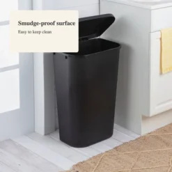 11.3gal Lift Top Waste Basket Black - Brightroom™: Kitchen Trash Can, Fingerprint-Resistant, Indoor Trash Bin 8 11.3gal Lift Top Waste Basket Black - Brightroom™: Kitchen Trash Can, Fingerprint-Resistant, Indoor Trash Bin -Brightroom Outlet Store GUEST 556e70f5 3f00 42aa 82b0 f2fe2ef56154