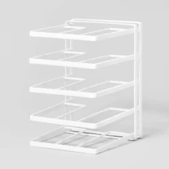 Wire Storage Pan Organizer White - Brightroom™: Iron Kitchen Cabinet & Pantry Organizer, 10" H X 13" D X 9" W -Brightroom Outlet Store GUEST 57e5e1e6 5673 4d0a badd 42bef5b22714