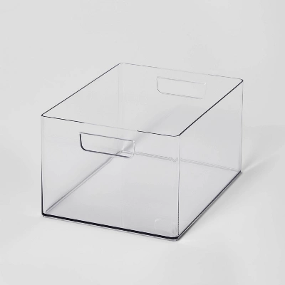 Bathroom Organizer Bin With Handles Clear - Brightroom™ 7 Bathroom Organizer Bin With Handles Clear - Brightroom™ - Image 7