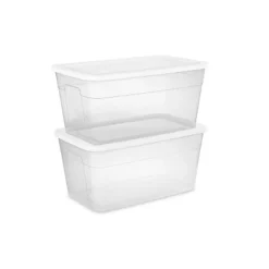 90qt Clear Storage Box White - Brightroom™ -Brightroom Outlet Store GUEST 641a6d12 62cc 47e4 a646 f4be289cd35d