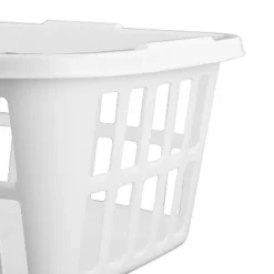 1.5bu Laundry Basket White - Brightroom™: Large Portable Clothes Hamper With Built-In Handles, 52.8L Capacity -Brightroom Outlet Store GUEST 6564cfce ce95 4f2f 98ff e9f7022bdd3f