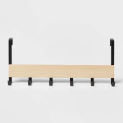 Large Over The Door Hook With Wood 6 Hooks - Brightroom™ -Brightroom Outlet Store GUEST 6e3d4c8e 1b64 444c b060 7ff56ecf7122