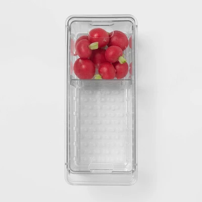 Divided Berry Bin With Lid Clear - Brightroom™: Refrigerator Organizer, Kitchen Storage, Freezer-Safe 2 Divided Berry Bin With Lid Clear - Brightroom™: Refrigerator Organizer, Kitchen Storage, Freezer-Safe - Image 2