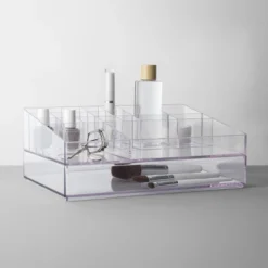 Bathroom Plastic Extra Large Cosmetic Organizer Clear - Brightroom™ -Brightroom Outlet Store GUEST 7699a630 77d0 4c15 991b 3a57e72f815a