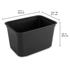 26.2qt Heavy Duty Storage Bin - Brightroom™: Black Plastic, Stackable & Portable, Universal Storage Solution 13 26.2qt Heavy Duty Storage Bin - Brightroom™: Black Plastic, Stackable & Portable, Universal Storage Solution -Brightroom Outlet Store GUEST 7adcb98c 6476 4bbb aa17 6aab822be76c