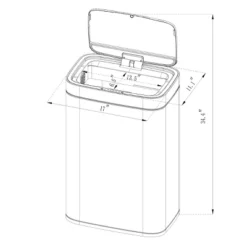 Motion Wastebasket With Liner - Brightroom™ 7 Motion Wastebasket With Liner - Brightroom™ -Brightroom Outlet Store GUEST 7f75f16e 95a3 4cab a642 97207e054cc7