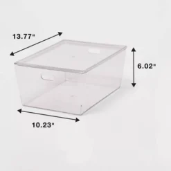 11L Stacking Clear Bin With Lid - Brightroom™ 7 11L Stacking Clear Bin With Lid - Brightroom™ -Brightroom Outlet Store GUEST 973f29b9 9d5b 46f2 aff6 041608213023