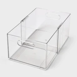 All Purpose Clear Expandable Bin Small - Brightroom™ -Brightroom Outlet Store GUEST 9861b291 2bbd 4556 83a9 4a23135f5aab