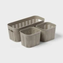 3pk Wave Assorted Decorative Basket 5L Narrow 2c Brightroom™ -Brightroom Outlet Store GUEST 9f0db270 6d41 4bfa 9a61 d620a5ac292b