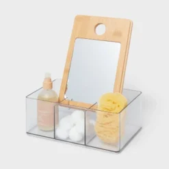 Cosmetic Storage Container With Bamboo Lid - Brightroom™ -Brightroom Outlet Store GUEST a73ed3ac 9507 4b02 8a31 9e83ea73742f