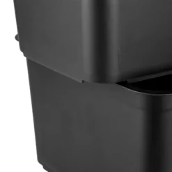 Folio Heavy Duty Storage Bin - Brightroom™: Black Plastic, Stackable, Portable, Universal Storage, 18.6 Volume Capacity -Brightroom Outlet Store GUEST aa51cd5b 4790 4d5a ac45 a42255c74a0d 1