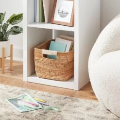 Woven Rectangular Banana Sewing Basket - Brightroom™