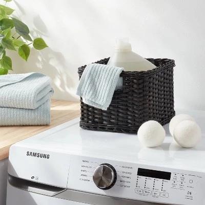 S Washed Woven Rattan Crate Black - Brightroom™: Rectangle Decorative Basket, 8" H X 11.25" W X 10" D, Air Dry 1 S Washed Woven Rattan Crate Black - Brightroom™: Rectangle Decorative Basket, 8" H X 11.25" W X 10" D, Air Dry