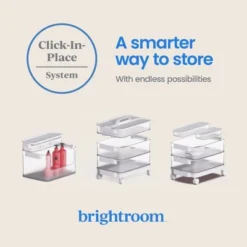 Click In Place 20.7qt Clear Open Front Plastic Storage Bin For Home And Office Organization White Latch - Brightroom™ -Brightroom Outlet Store GUEST b520c50a d1ec 4706 a5e0 605fa138c074