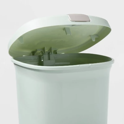 7gal Step Trash Can With Locking Lid Green - Brightroom™ 2 7gal Step Trash Can With Locking Lid Green - Brightroom™ - Image 2
