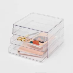 All Purpose 3 Drawer Storage Clear - Brightroom™ -Brightroom Outlet Store GUEST bed8afa5 14b2 4943 91a3 9cebbabacd7a
