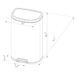 45L D Shape Step Trash Can - Brightroom™ 6 45L D Shape Step Trash Can - Brightroom™ -Brightroom Outlet Store GUEST c2061739 02e1 4b84 8bb6 9115a2781dbe