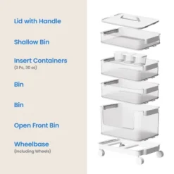 7pc Click In Place Rolling Storage Cart Kit Plastic Storage Home And Office Organization - Brightroom™ 15 7pc Click In Place Rolling Storage Cart Kit Plastic Storage Home And Office Organization - Brightroom™ -Brightroom Outlet Store GUEST c32d2d4f 9529 4084 96c1 6698a5675dd8
