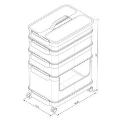 7pc Click In Place Rolling Storage Cart Kit Plastic Storage Home And Office Organization - Brightroom™ 18 7pc Click In Place Rolling Storage Cart Kit Plastic Storage Home And Office Organization - Brightroom™ -Brightroom Outlet Store GUEST c5786d44 4ef3 4b76 80be 528844522b2f