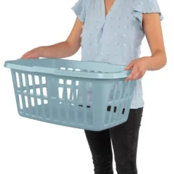 1.5 Bu Laundry Basket Pewter Aqua - Brightroom™ -Brightroom Outlet Store GUEST d1e167dc 03c7 4e65 9f5f eeafe3ff4abd