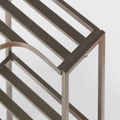 Small Space Storage Cabinet Brushed Nickel Metal - Brightroom™ 2 Small Space Storage Cabinet Brushed Nickel Metal - Brightroom™ - Image 2