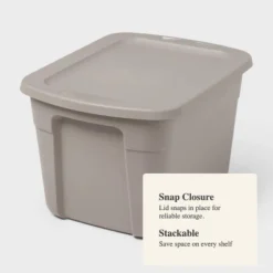 18gal Non-Latching Storage Tote Gray - Brightroom™ -Brightroom Outlet Store GUEST d628e126 0b63 4343 8f76 a14188377986
