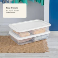 41qt Clear Under Bed Storage Box White - Brightroom™ 12 41qt Clear Under Bed Storage Box White - Brightroom™ -Brightroom Outlet Store GUEST e4631e7d 157f 41dd 90ac 8cd4c9806817