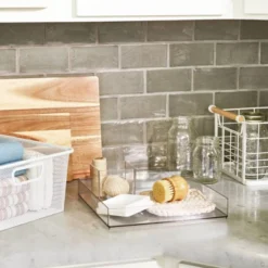 12'' X 12'' X 2" All Purpose Storage Tray - Brightroom™: Clear Plastic Bathroom Organizer Tray -Brightroom Outlet Store GUEST e97967d9 f494 4fbb a8b2 62fc72dca9e6