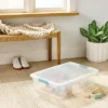 32qt Clear Storage Bin With Latches - Brightroom™
