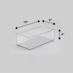 12" X 6" X 4" All Purpose Storage 1/2 Storage Bin - Brightroom™: Clear Plastic Decorative Container, No Assembly Required 7 12" X 6" X 4" All Purpose Storage 1/2 Storage Bin - Brightroom™: Clear Plastic Decorative Container, No Assembly Required -Brightroom Outlet Store GUEST f40cd530 aa3a 4fec 8c26 2bcdd5a30536
