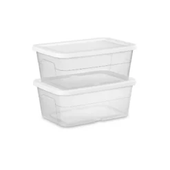 16qt Clear Storage Box With Lid White - Brightroom™ 19 16qt Clear Storage Box With Lid White - Brightroom™ -Brightroom Outlet Store GUEST f5a25326 c8c3 4369 bece 02ea80a39123