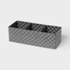Woven Plastic 3 Compartment Bin - Brightroom™ -Brightroom Outlet Store GUEST f9512988 f3cf 4f3f 9f43 92f0099e35f5