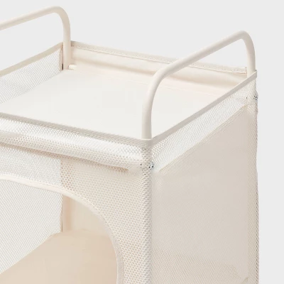 2 Tier Flexible Tower Storage Ivory - Brightroom™ 2 2 Tier Flexible Tower Storage Ivory - Brightroom™ - Image 2